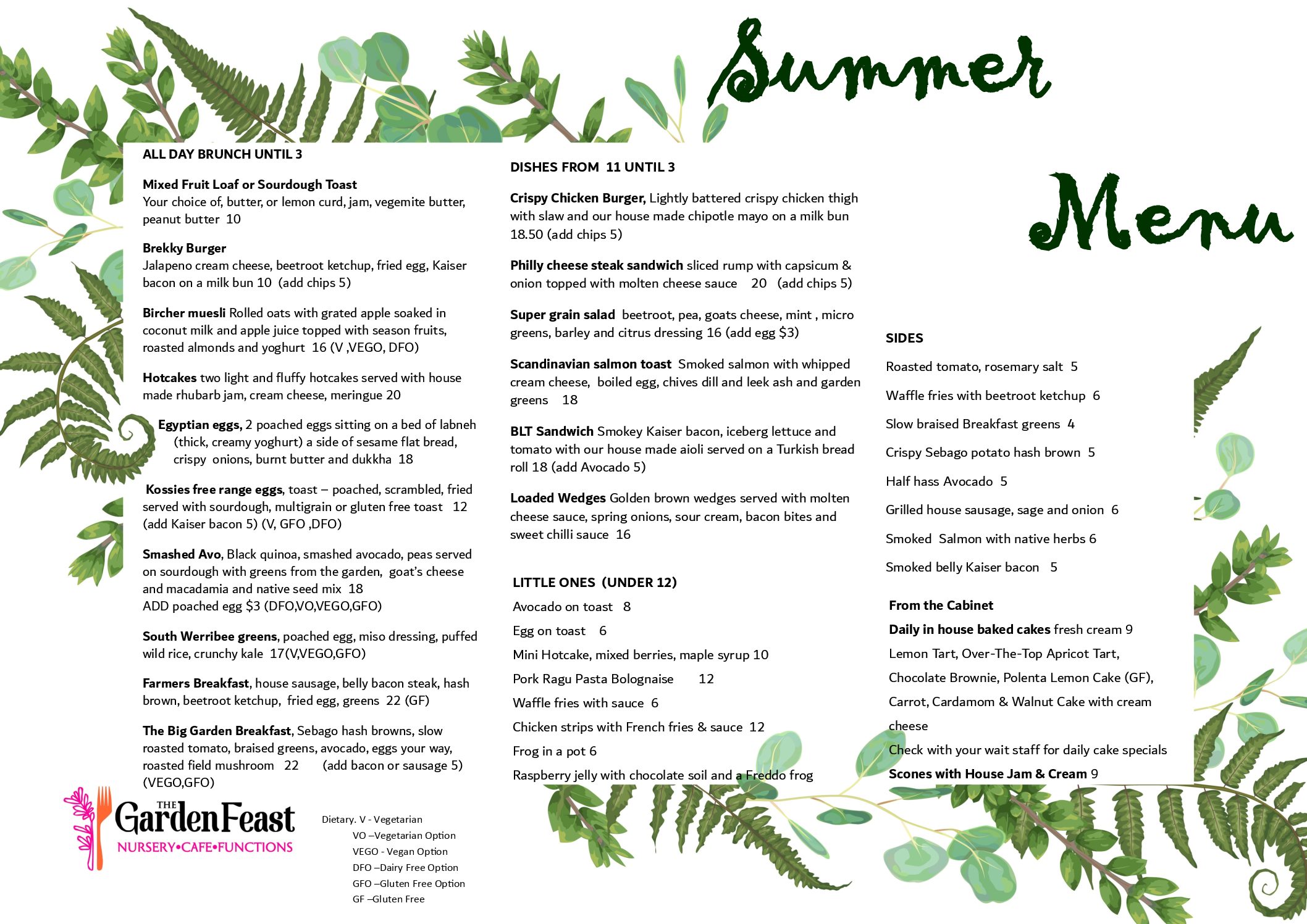 The Feasting Shed Winter menu The Feasting Shed Winter menu