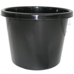 POT SLIMLINE 330MM BLACK