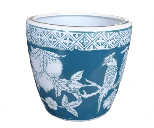 POT AMIDA GRN/WHT 16X15.5CM