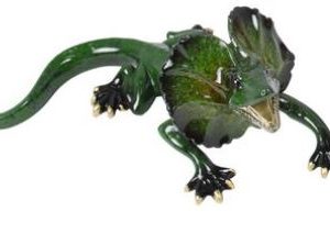 Lizard Frill Neck Green