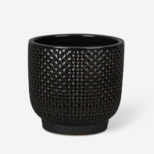 POT BLACK SHELL MED