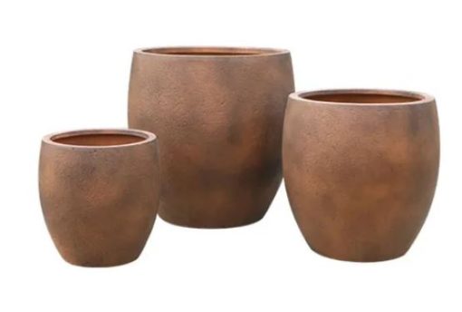 Pot Huon Tall Egg Brown A