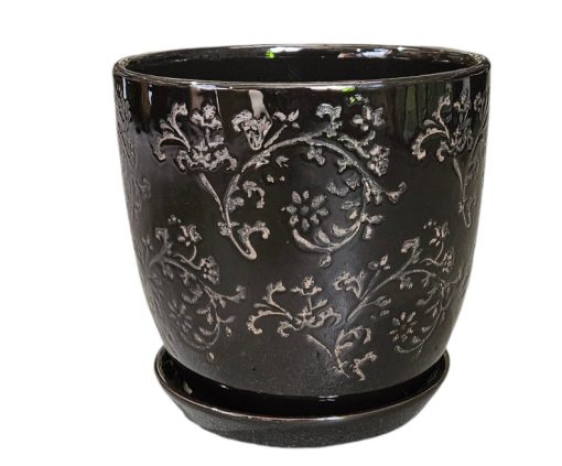 PLANTER BAROQUE BLACK B