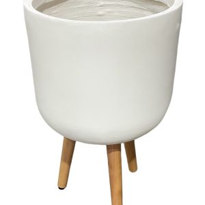 Pot Asher Egg Tripod Cream B