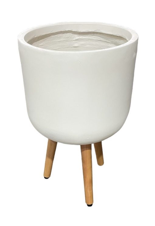 Pot Asher Egg Tripod Cream B