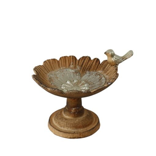 Bird bath Cast Iron W/ Bird