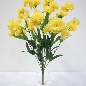 Carnation Bush Yellow 48cm