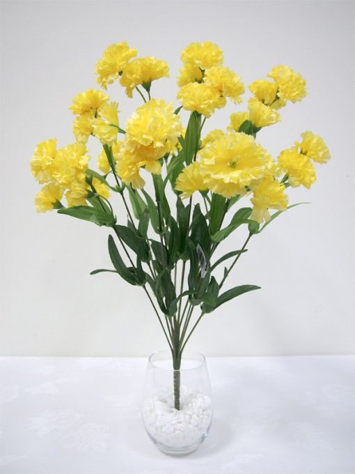 Carnation Bush Yellow 48cm