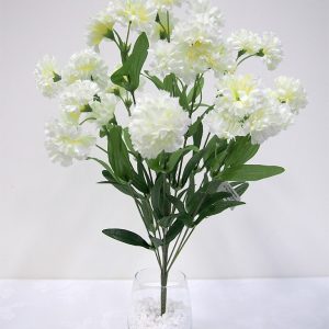 Carnation Bush White 48cm