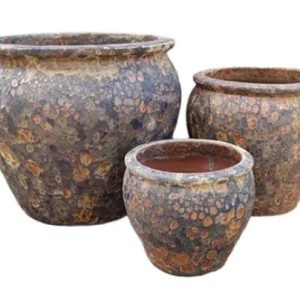 Pot Fossil Mossman Planter Rust A