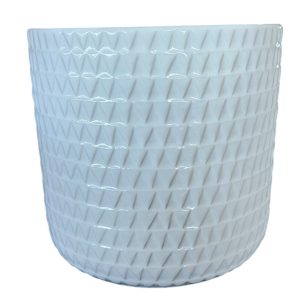 Pot Laila Cylinder White B