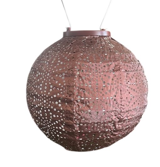 Lumiz Solar Lantern Round 20cm Copper