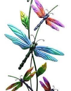 Wall Art Dragonfly Metal 90cm