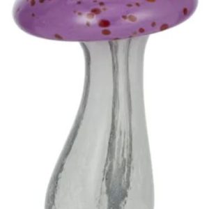 Mushroom Glass Macy Pink 8x 13cm