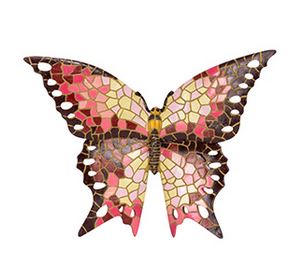 Butterfly Mosaic Pink