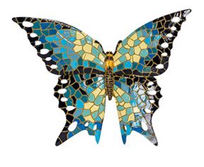 Butterfly Mosaic Blue