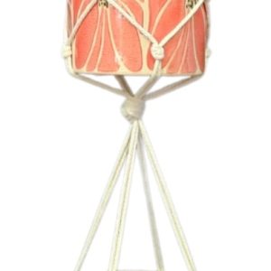 Macrame Hanger Double Cotton Natural 130cm