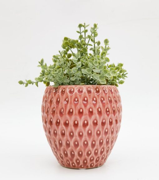 Strawberry Planter Pink 12cm