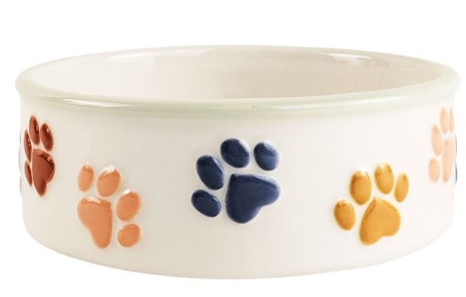 Perfect Pets Paws Pet Bowl Colourful 15cm