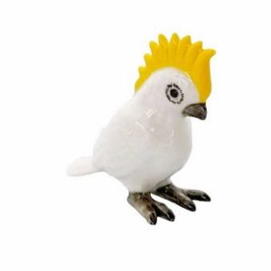 Mini Cockatoo White Ceramic