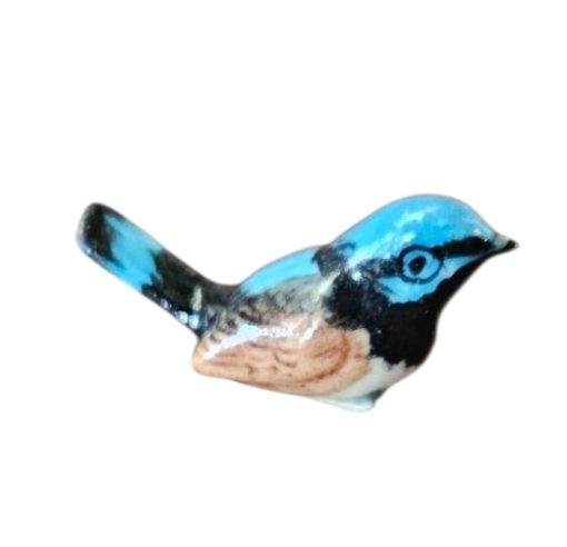 Mini Blue Wren Porcelain