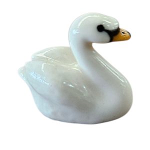 Mini Swan WHite Porcelain