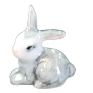 Mini Rabbit Baby Poreclain Grey