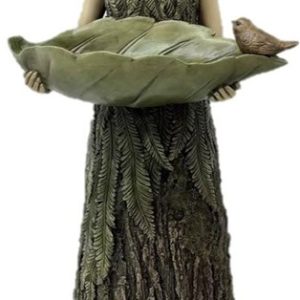 Lady Of The Forest With Bird Feeder Bowl