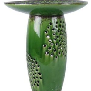 Birdbath Decorative Green
