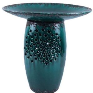 Birdbath Decorative Teal