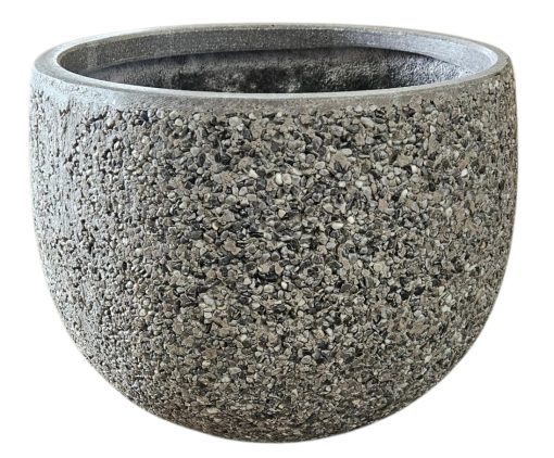 Pot Mega Belly Pebble Dark Grey C (L)