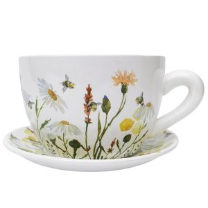Tea Cup Planter Bee Meadow