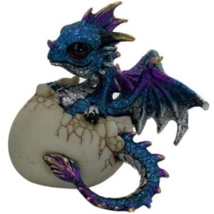 Dragon In Egg Cute Blue 12cm
