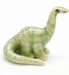 Mini Diplodocus Dinosaur Tail Curled Porcelain