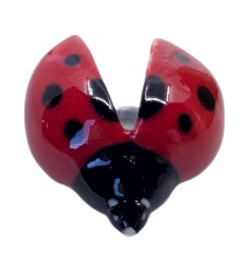 Mini Ladybug Wing Up Porcelain