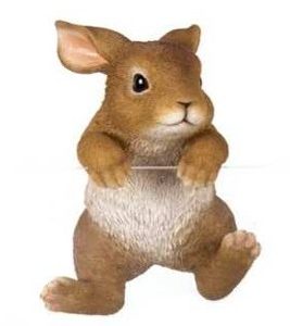 Rabbit Pot Hanger Brown Large