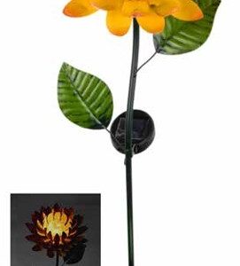 Lotus Flower Solar Light Yellow
