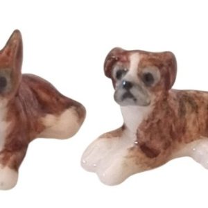 Mini Boxer Turner Head Porcelain