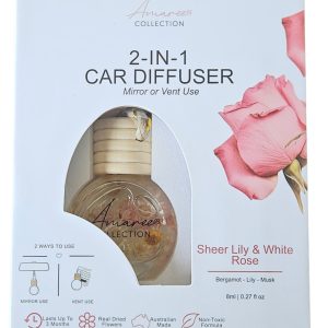 Car Diffuser Shear Lily & White Rose (Bergamot / Lily / Musk) 8ml
